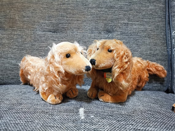 Stuffed Puppy Animal Steiff Waldi Dachshund Waldi Long