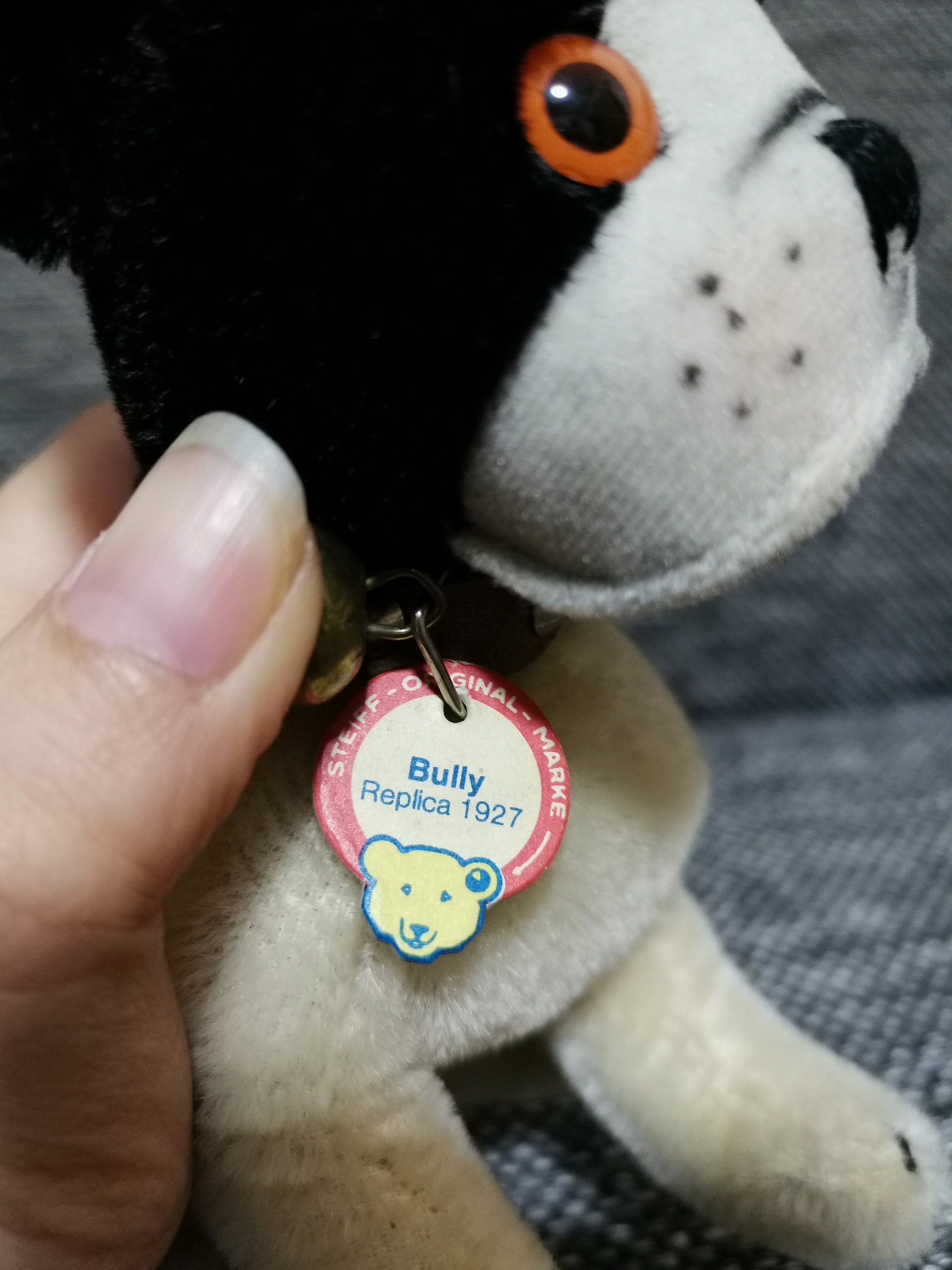 Vintage Animal Puppy Dog Steiff Vintage BULLY Boston Terrier