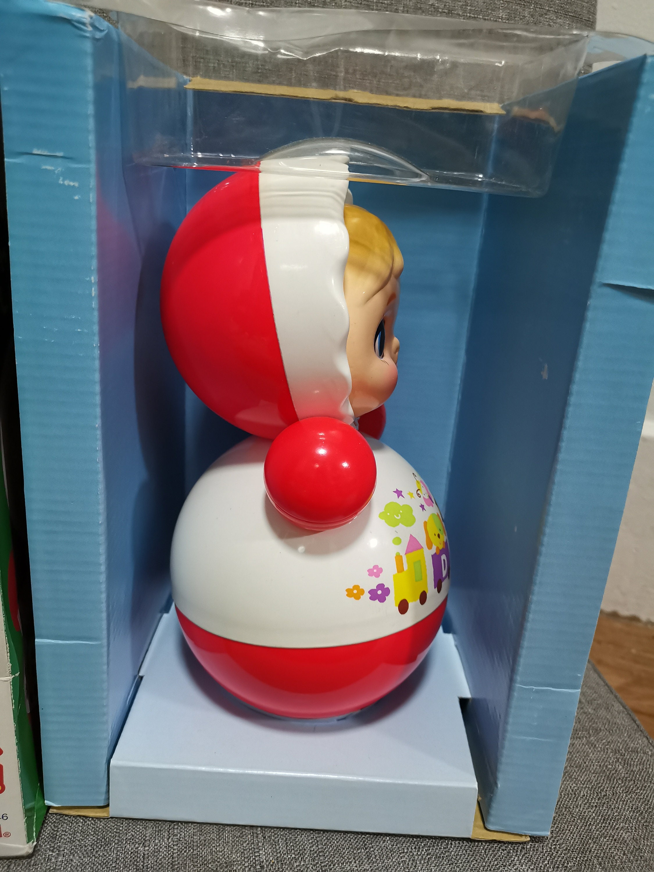 Vintage Japanese Big Eye Baby Toys Royal Kawaii Showa Roly