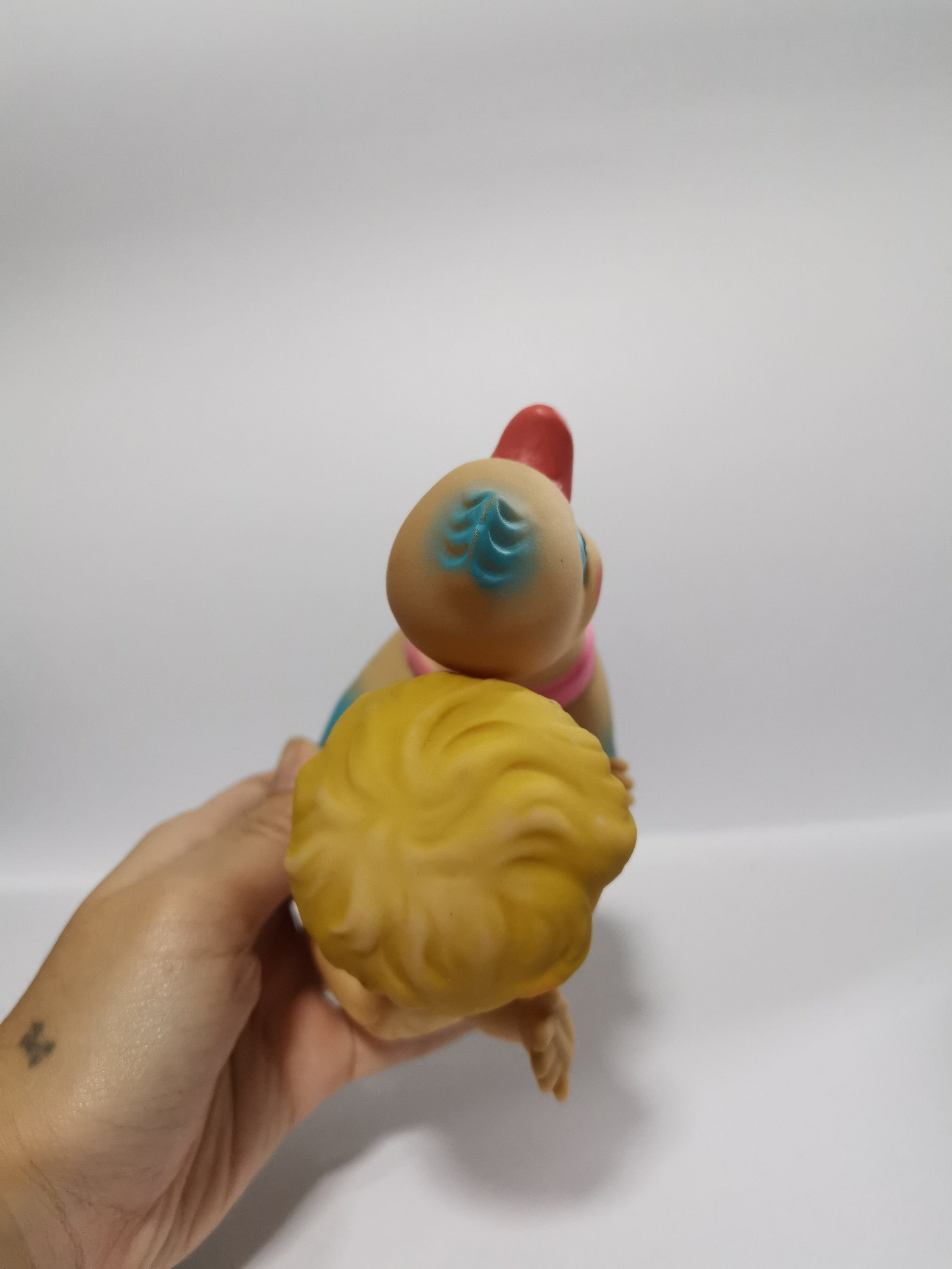 Vintage Japanese Animal Toys Rubber Kawaii Big Eye Little Baby Kid  display picture 1