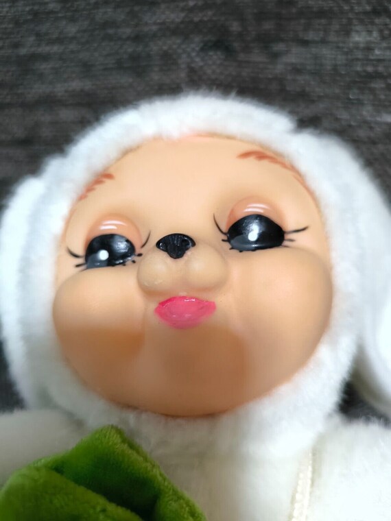 Vintage Stuffed Animals Rubber Face Bunny Doll Plush - Etsy