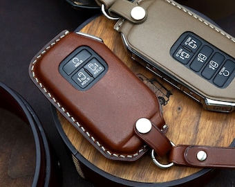 Buttero Leather KIA Key Fob Cover: Hand-Stitched, Vegetable Tanned