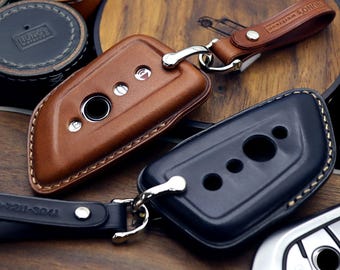Leather BMW Key Fob Cover: Handmade Italian Buttero Leather