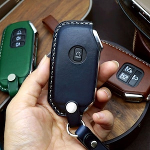 Kia Leather Key Fob Cover Forte Niro Seltos Sorento Soul Sportage Telluride  k5 smartkey case Gift