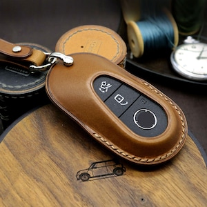 Porte-clés Mercedes Benz, Étui porte-clés en cuir, Étui pour clés intelligent, Classe C, Classe E, Classe S, W223, W206, C260, C300, S400, S450, S500