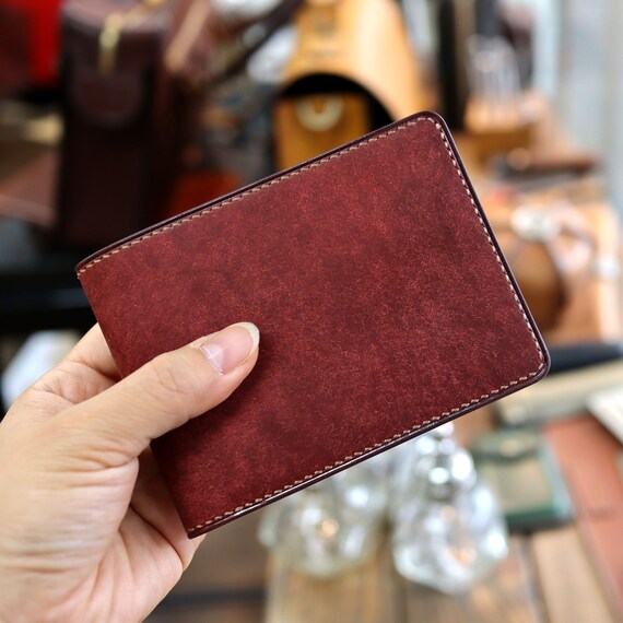 Hand Stitched Leather Wallet, Man Wallet, Basic Wallet