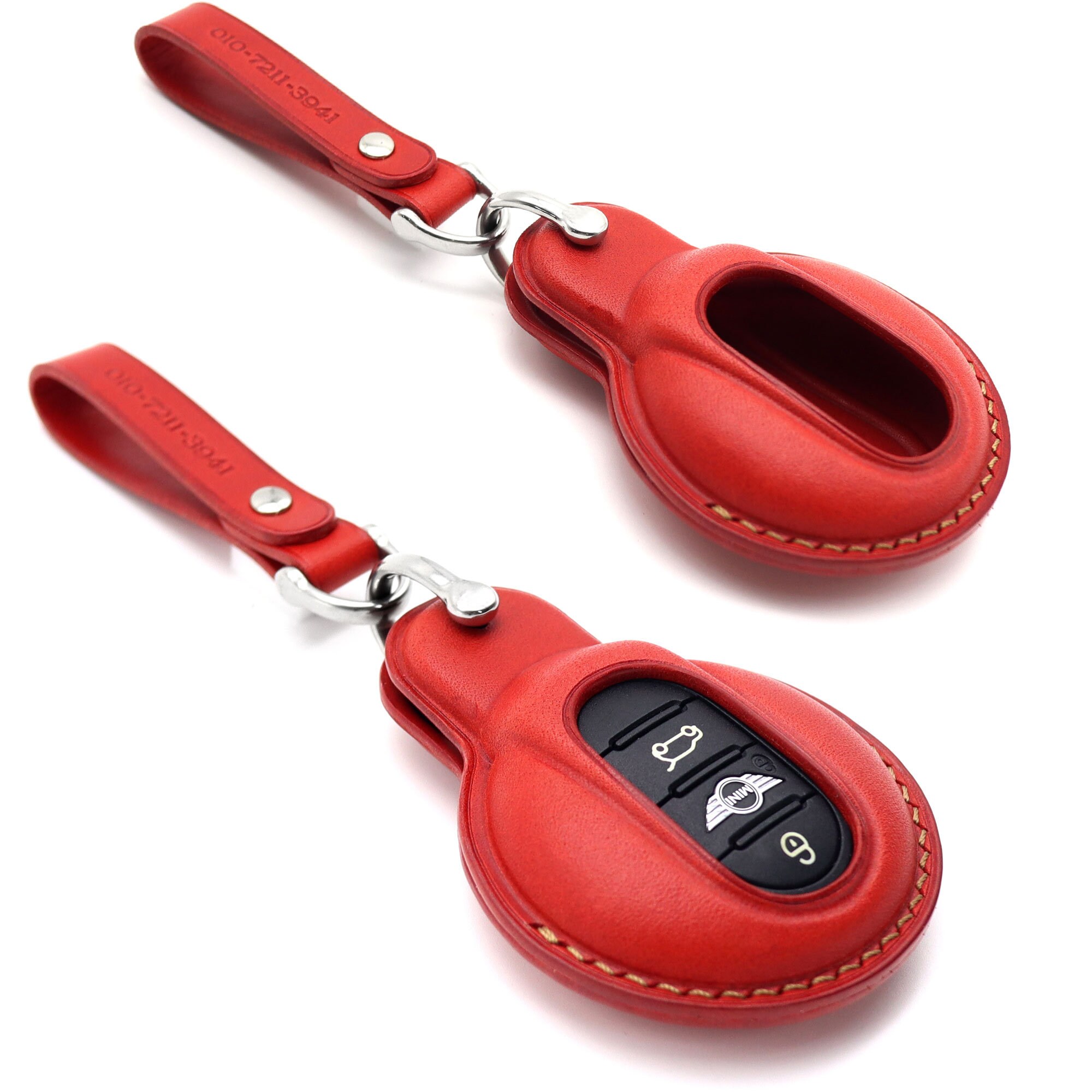 Leather Car Key Case Keychain Box Fashion for MINI Cooper – First