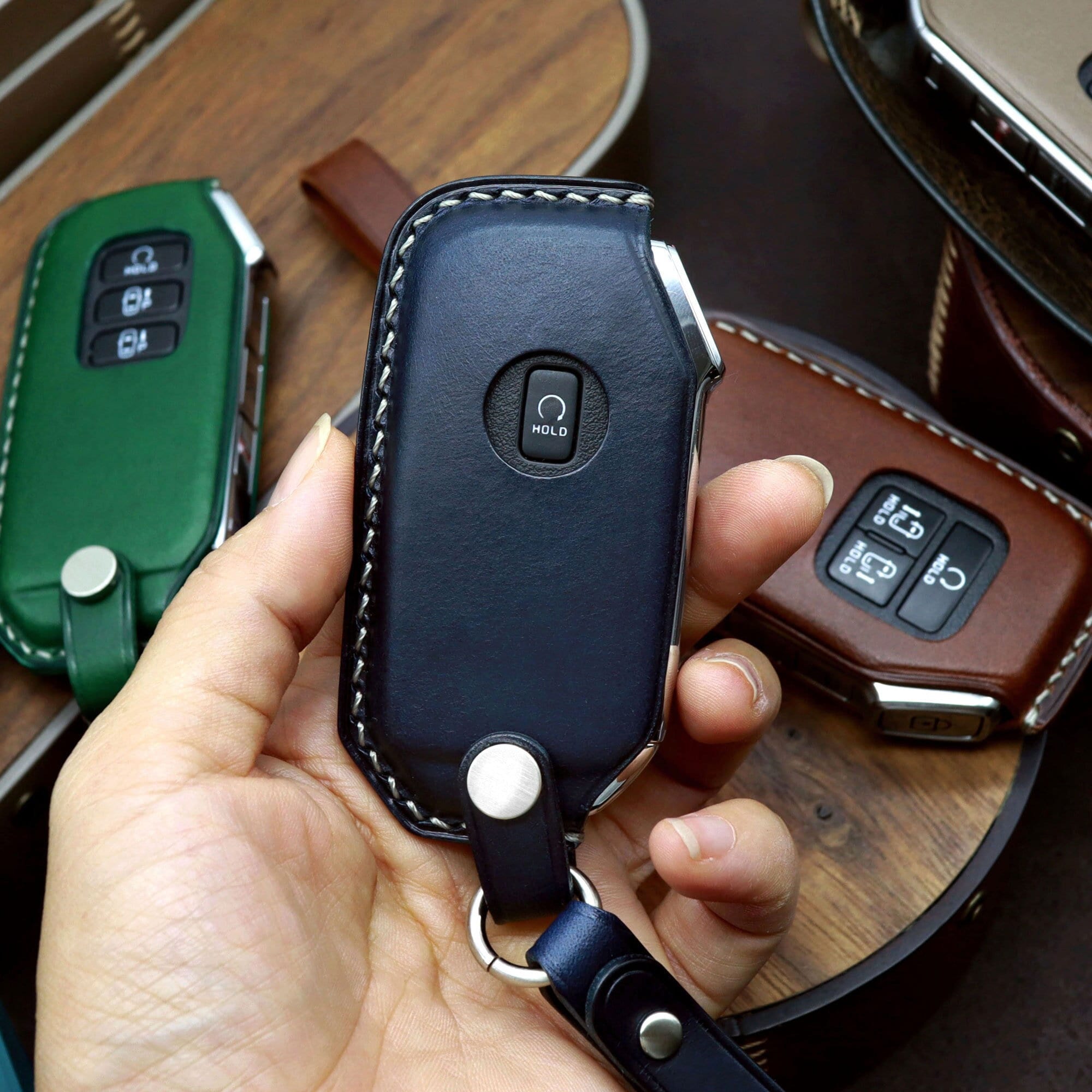 Kia Leather Key Fob Cover Forte Niro Seltos Sorento Soul Sportage Telluride Stinger K5 Smartkey Case Gift Etsy