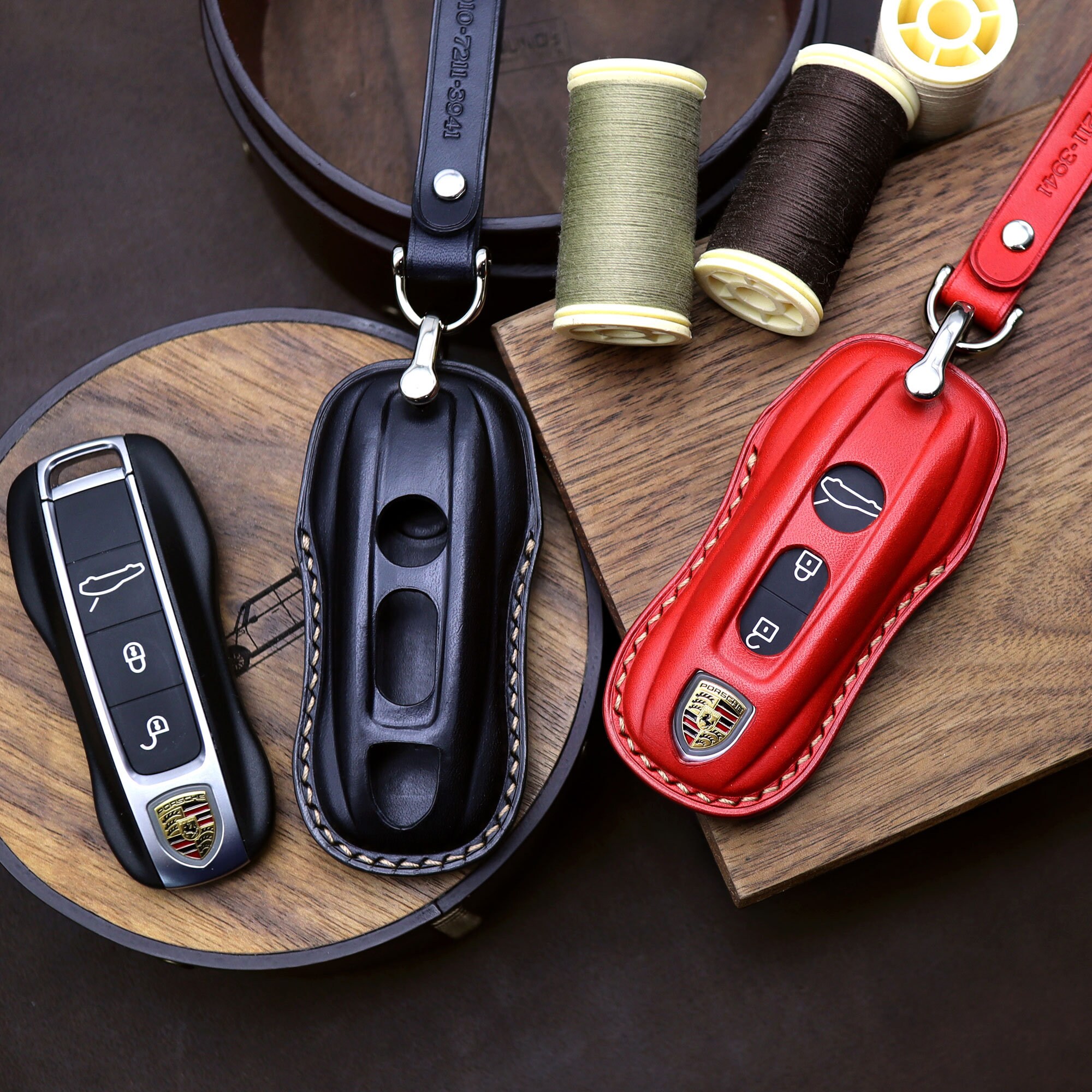 Aazon.co: Yuoyar Universal Car Key Fob Cover - Preiu Leather Case...