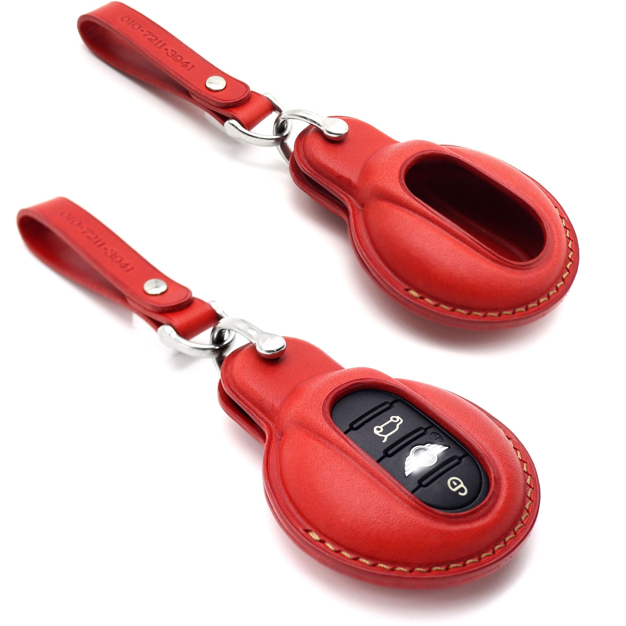 Mini Cooper Schlüsselanhänger, Leder Autoschlüssel Fob Abdeckung,  Fernschlüssel Fall, Autoschlüssel Fall, Smart-Key Lederfall - .de