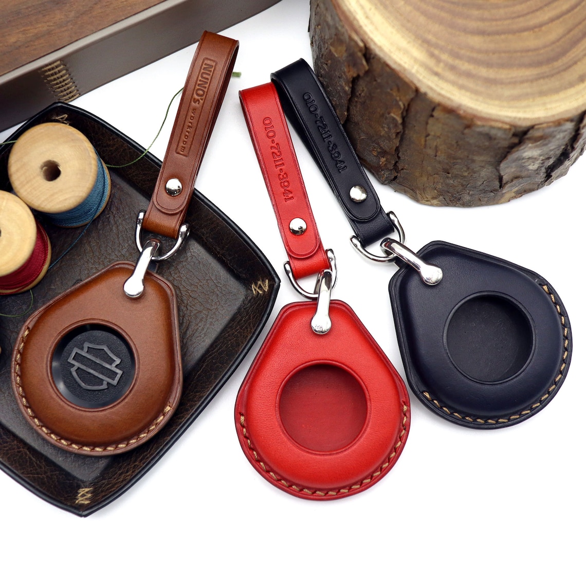 HarleyDavidson key chain Smart Key Leather Case Key Fob Etsy