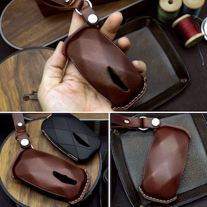 Leather Key Fob Cover: Genesis, Hyundai Smart Key Case image 8