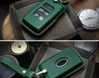 Key Fob Shell Case Replacement for Land Rover Range Rover Sport Discovery Evoque Jaguar F-Pace F-Type E-Pace I-Pace XE XF XJ 2018-2023 Keyless Entry Remote Control 5 Button Pad Cover KOBJXF18A