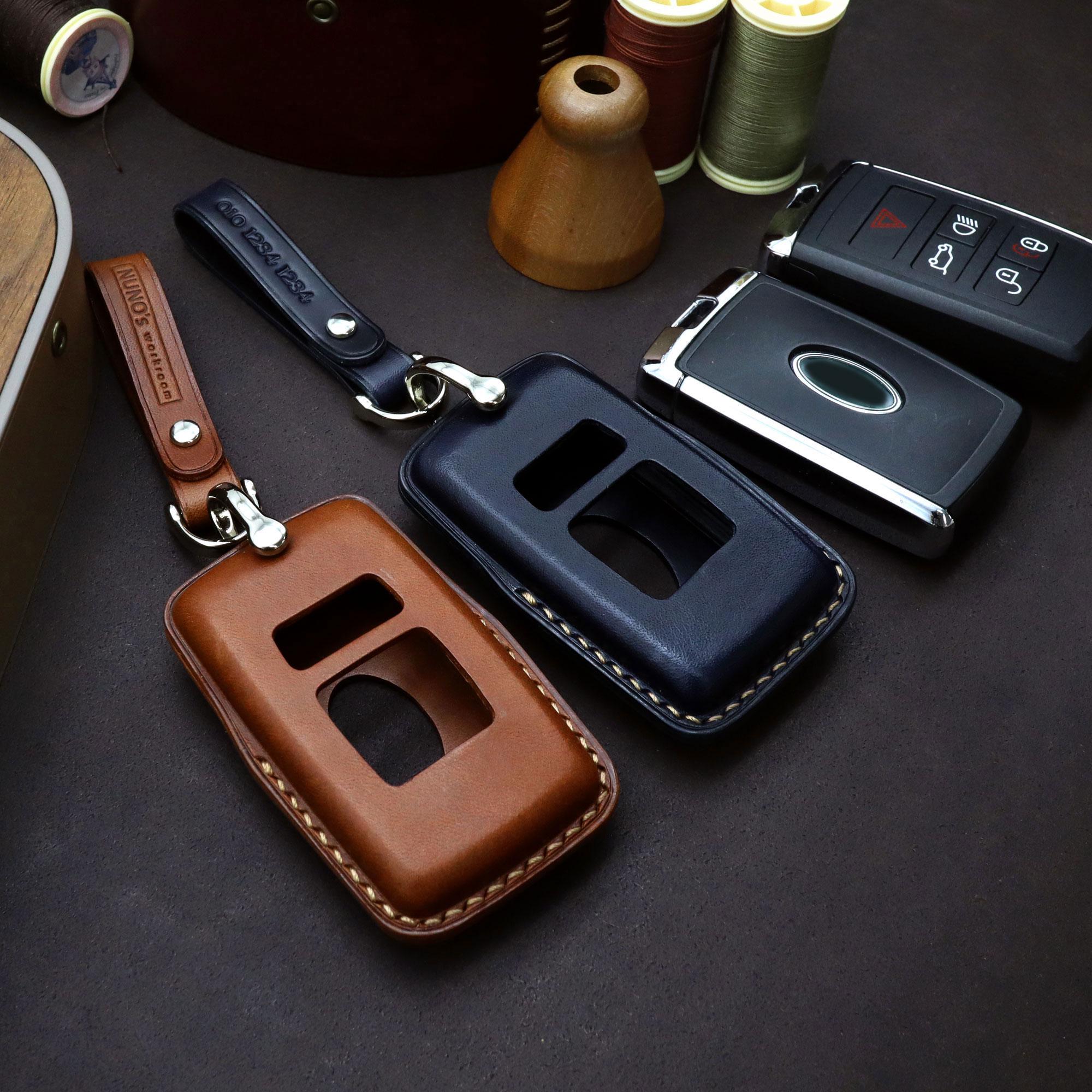 Porte-clés De Voiture En Cuir Pour Land Rover LR2 LR3 LR4 Range Rover Sport Defender Discovery Sport LR4, Porte-clés De Voiture Pour Hommes Et Femmes, Cadeaux De Famille, Accessoires De Voiture, Noir