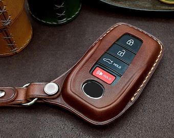 Toyota Key Case, Handcrafted Leather Car Key Fob Cover
