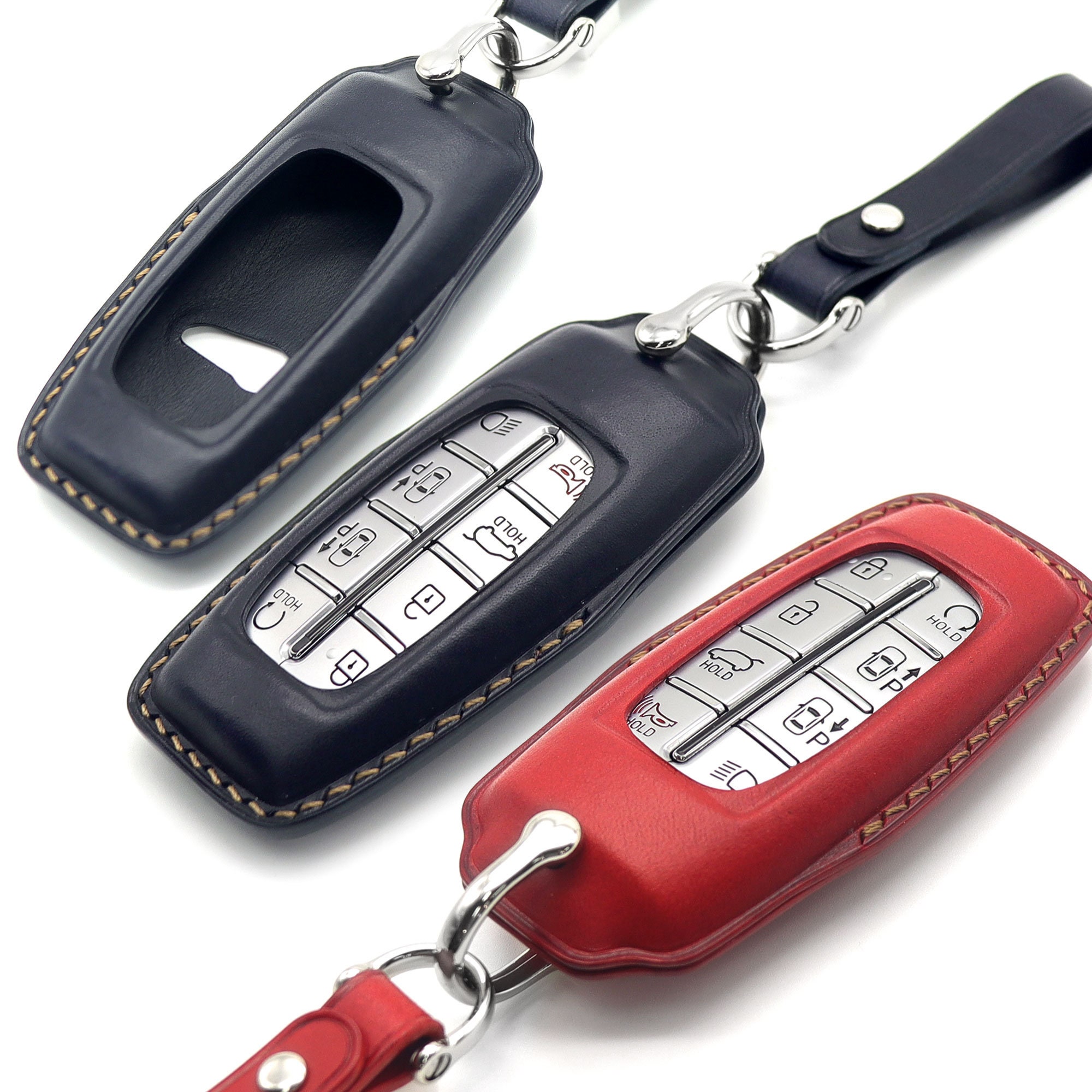 MYDH Autoschlüssel Schlüssel Hülle Schlüsselanhänger Wearable Auto Key Case  Cover Tasche TPU + Leder Mit Keychain Für Geely New Emgrand GS X6 SUV EC7  (Farbe : Rosa) : : Elektronik & Foto