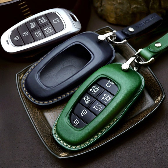 Hyundai Key Chain Leather Car Key Fob Cover Car Key Case 