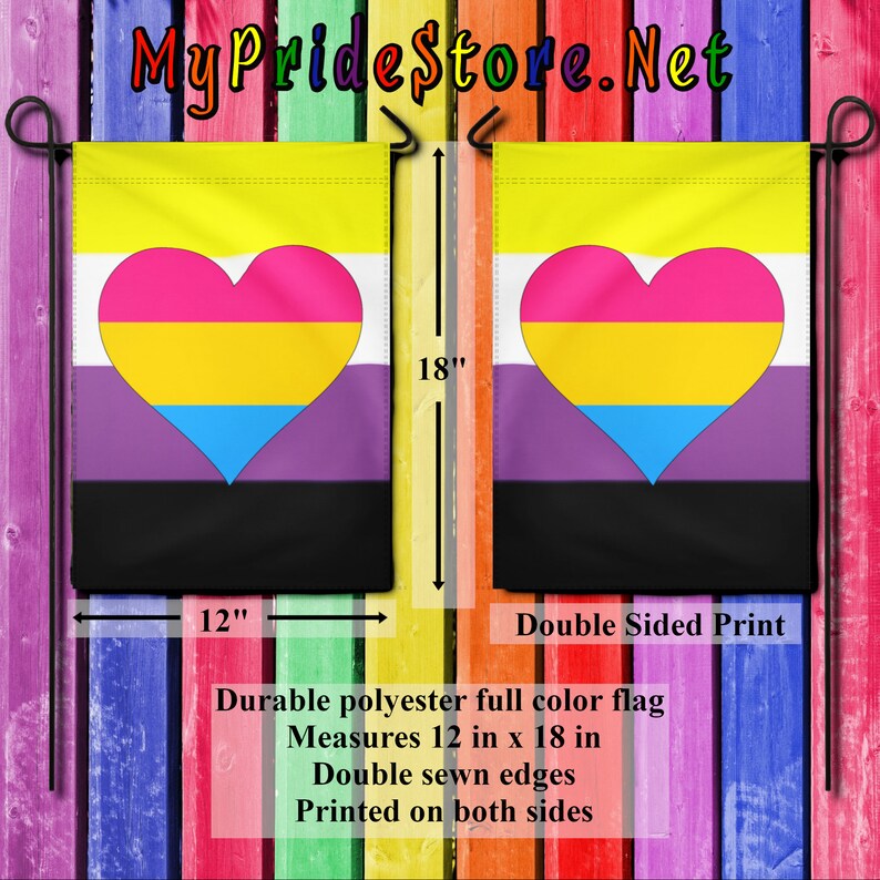 Non Binary Pan Garden Flag LGBTQIA Pride Flag Etsy UK