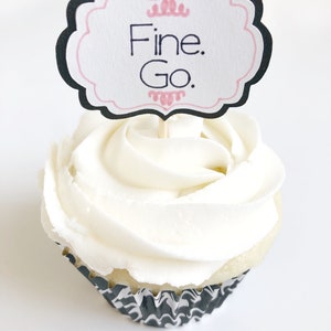 Cupcake Toppers Farewell Set of 12 Fine Go Saying Goodbye Moving Away ...