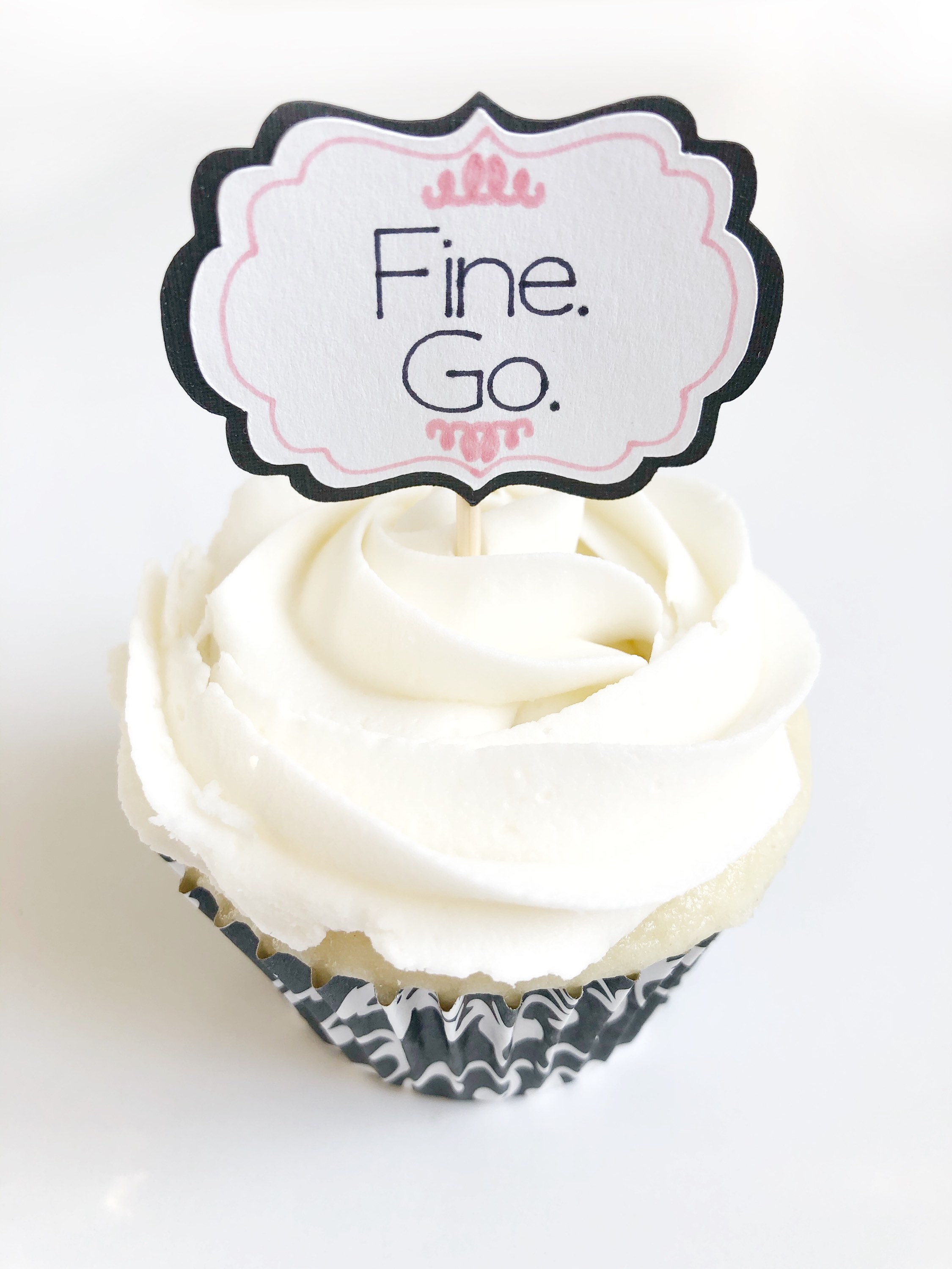 Cupcake Toppers Farewell Set of 12 Fine Go Saying Etsy UK