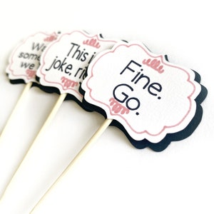Cupcake Toppers Farewell Set of 12 Fine Go Saying - Etsy