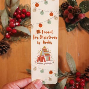 All I want for Christmas is Books Bookmark