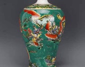 Chinese antique porcelain Qing dynasty Kangxi style famille rose fencai antique porcelain meiping mei ping mei vase,Ornament,ceramic vintage