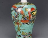Chinese antique porcelain Qing dynasty Kangxi style famille rose fencai antique porcelain meiping mei ping mei vase,Ornament,ceramic vintage