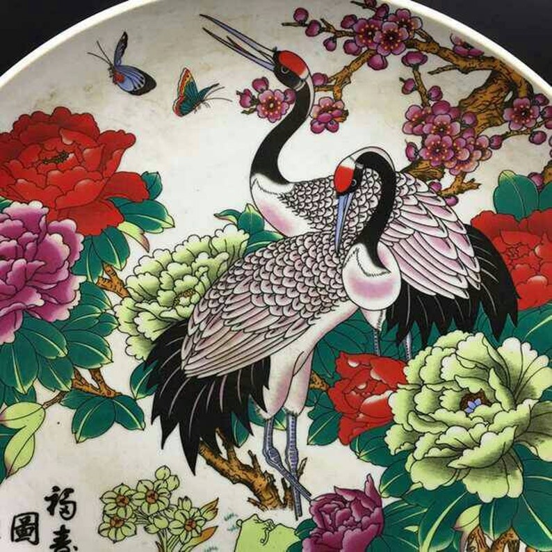 Chinese antique Qing dynasty Qianlong style colour enamel famille rose fencai porcelain plate.Chinese antique dish,Ornament,ceramic vintage
