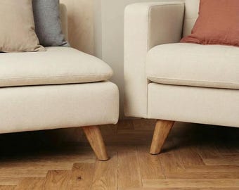 Modern Furniture Legs Wooden - 10, 15, 20, 25 cm tall