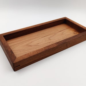 Walnut Tray - counter organizer - desk organizing - dining table center storage - made in Sweden