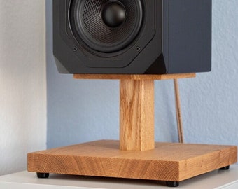 2x Desk Speaker stand - High speaker stand - audio platform - subwoofer platform - minimalistic soundbar podium