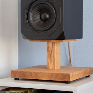Desk Speaker stand - High speaker stand - audio platform - subwoofer platform - minimalistic soundbar podium - Sold as 1 stand