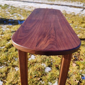 Banco de recibidor - Fabricado a mano en Suecia - Asiento de recibidor moderno - Asiento de dormitorio alargado - Mesa auxiliar pequeña - Banco de recibidor de roble