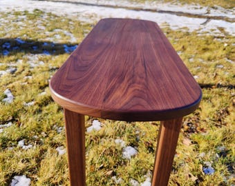 Handmade Modern Oak Hallway Bench - Small Side Table