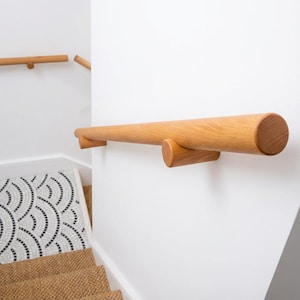 Solid Walnut Railing Handrail in Solid Wood - Oak Handrail - Walnut Railing - Beech Rail ...