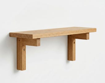 Modern Shelf Bracket: Handmade Modern Wall Support (Sold as 1)