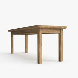 Hallway Bench - Bedroom bench in oak - coffee table oblong - Made in Sweden