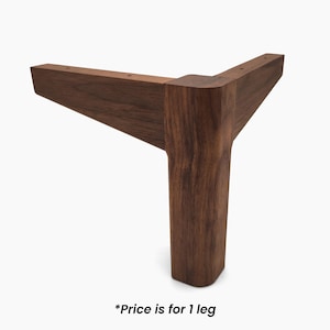 Solid Wood Furniture Legs: Mid-Century Modern Style - 8&quot; Height