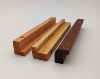 Cabinet handles wood - wooden handles - cabinet pulls - kitchen hatch pulls - unique knobs- knobs oak