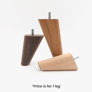 Moderne Möbelbeine aus Holz - 10, 15, 20, 25 cm groß