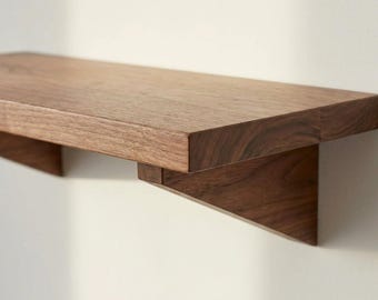 Walnut Shelf - Oiled walnut shelving - Made in Sweden