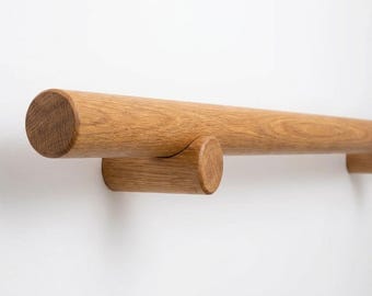 Houten leuningbeugel: geoliede eiken trapaccessoires