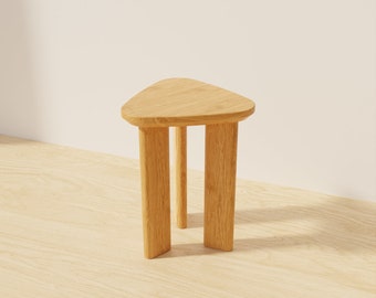 Designer stool - Handmade stool walnut - hallway small bench - hallway pallet - Wooden step up stool - plant stands