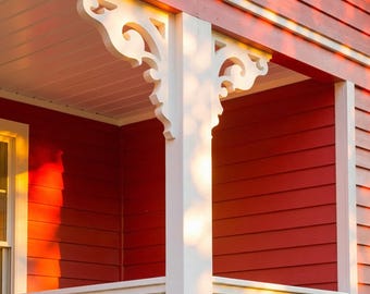 Victorian Porch Corbel - Solid Pine Bracket