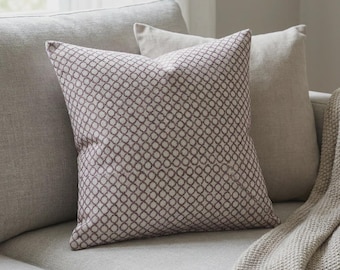 Geometric Trellis Pillow Cover | Handmade in Sweden | Multiple Sizes