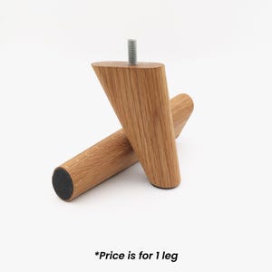 Mid-Century Modern Tapered Wood Furniture Leg - IKEA Compatible
