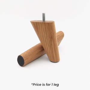 Meubelpoten uit het midden van de eeuw: gebogen massief hout: eiken, walnoot, beuken, esdoorn