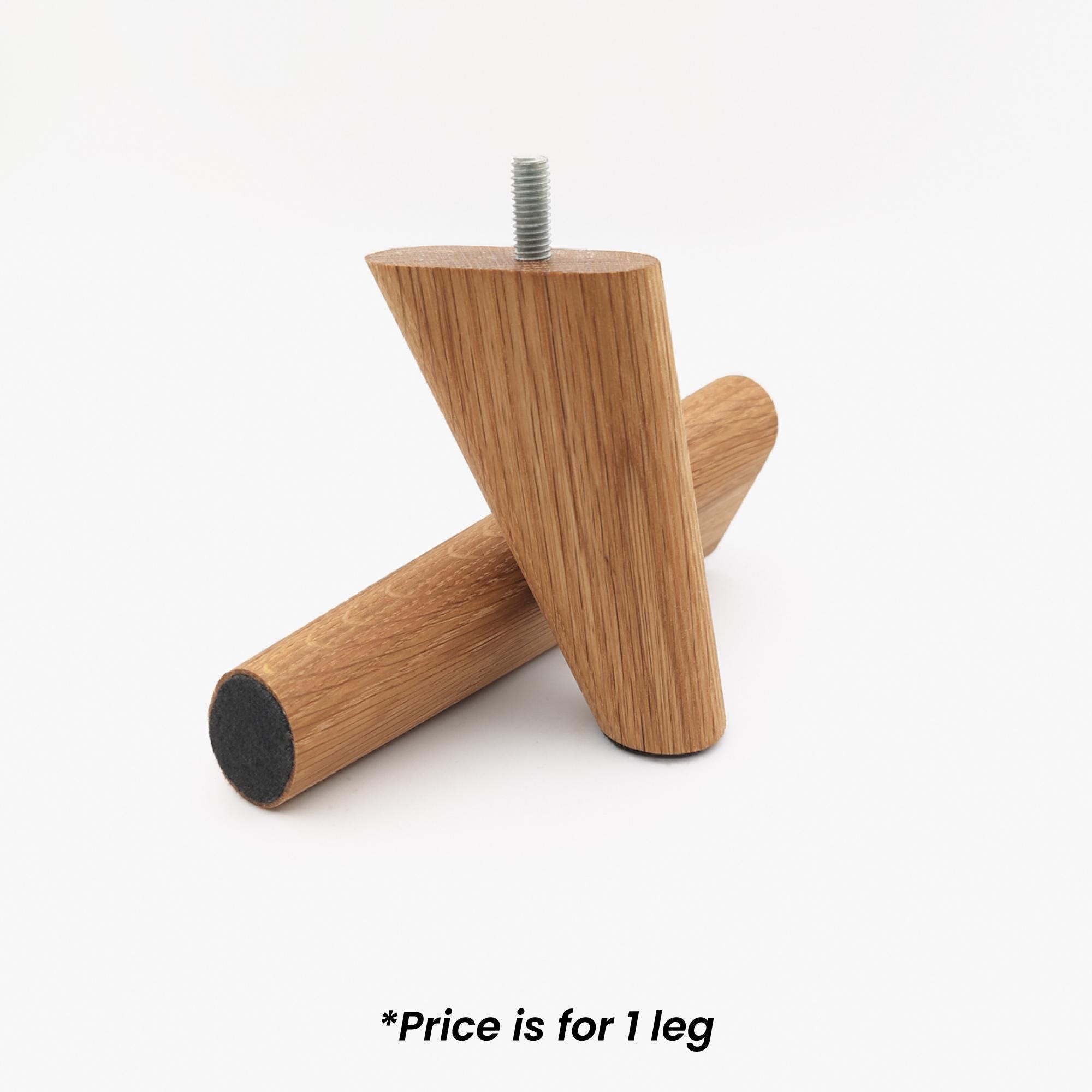 Mid Century Furniture Legs: Angled Solid Wood - Oak, Walnut, Beech, Maple -  Etsy, image size:2000x2000