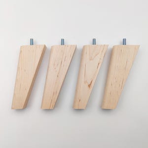 Mid-Century Maple Legs for Furniture in Various Heights - Sold As 1 Leg - Limited edition